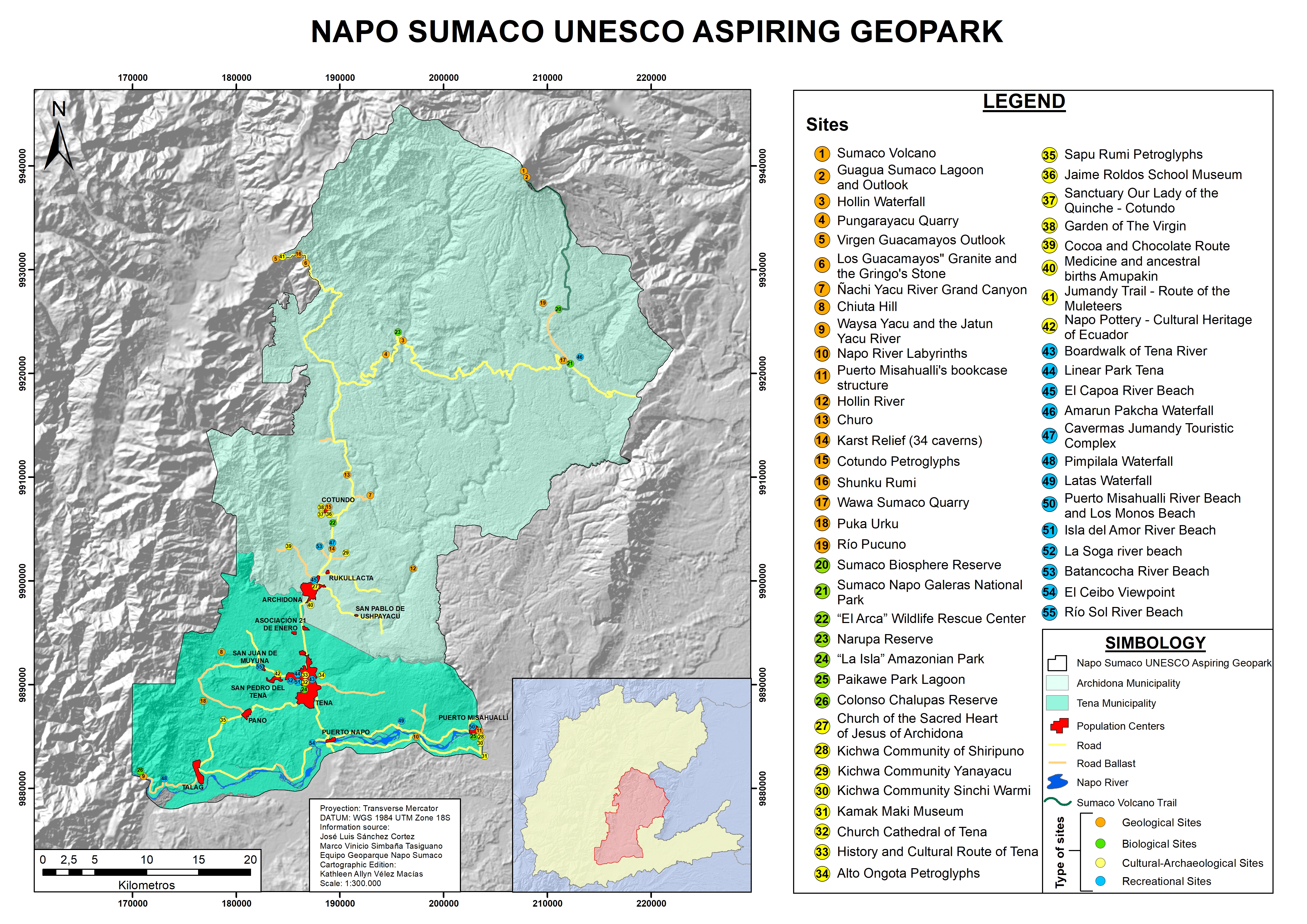 valores Geoparque Napo Sumaco